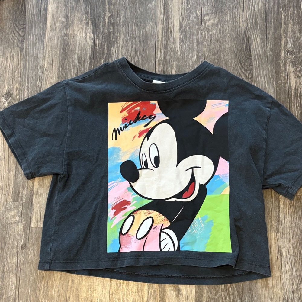 Disney Mickey Mouse Kids T-Shirt - Black and Multicolor